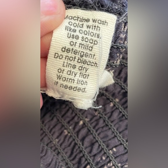 Japna Romper Wide-Leg Rayon Blue & Ivory Flowy Ruffled Jumpsuit Size L - Picture 7 of 7